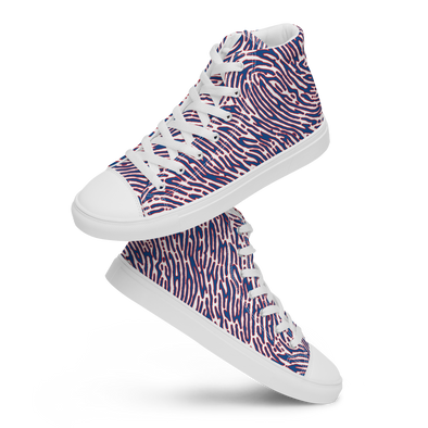 MAFIA Gear: "Mafia Prints" Men's High Top Canvas Shoes