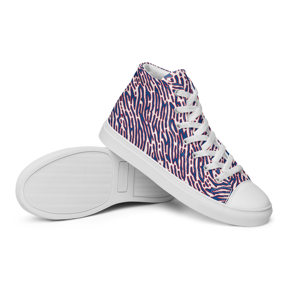 MAFIA Gear: "Mafia Prints" Men's High Top Canvas Shoes