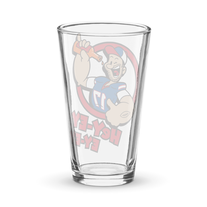 "Strong to the Finish" 16 oz. Pint Glass