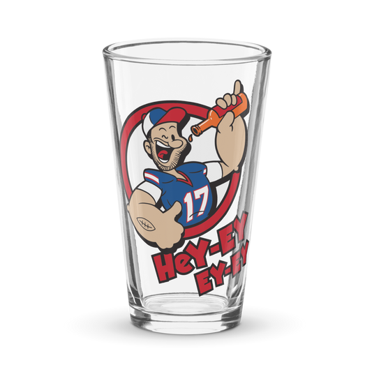 "Strong to the Finish" 16 oz. Pint Glass