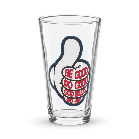 Volume 18, Shirt 8: "Thumbs Up" Shaker Pint Glass