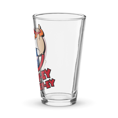 "Strong to the Finish" 16 oz. Pint Glass