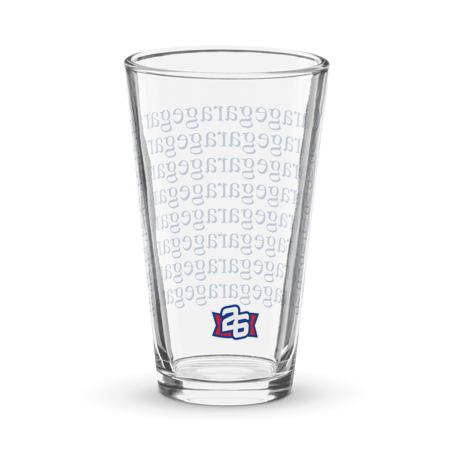 26 Shirts x Bulldog: "Garage" 16 oz. Pint Glass