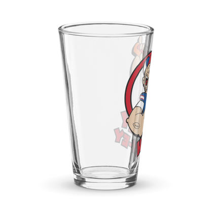 "Strong to the Finish" 16 oz. Pint Glass