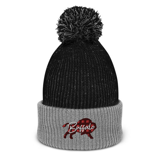 "Buffalo Plaid" Pom Beanie