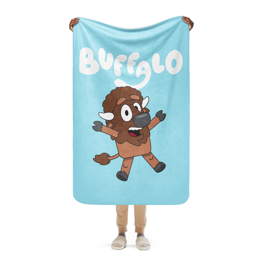 "Buffaloey" Sherpa Blanket