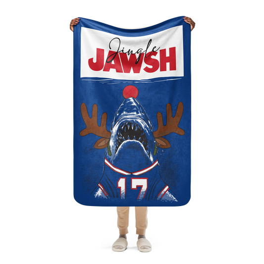 "Jingle JAWSH" Sherpa Blanket