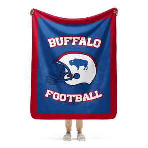 Winter 2023 Collection: "Buffalo Football" Sherpa blanket