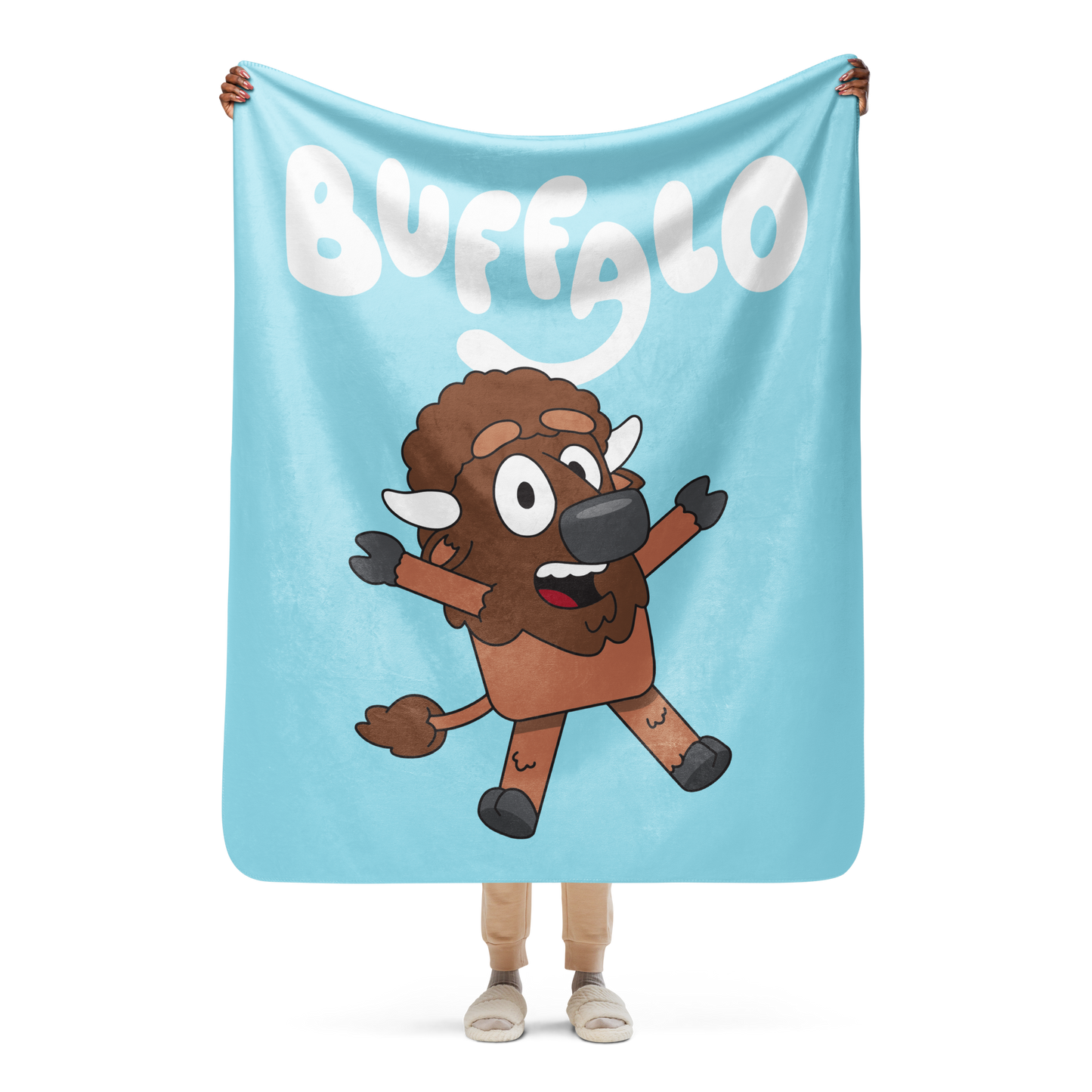 "Buffaloey" Sherpa Blanket