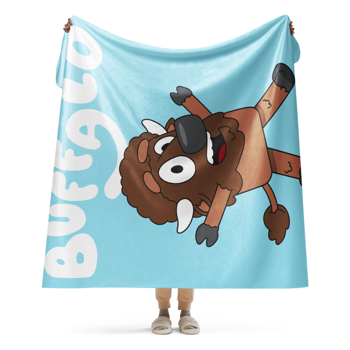 "Buffaloey" Sherpa Blanket