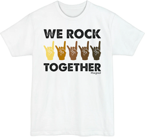 Official Nick Harrison "We Rock Together" Tall T-Shirt (White)