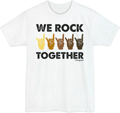 Official Nick Harrison "We Rock Together" Tall T-Shirt (White)