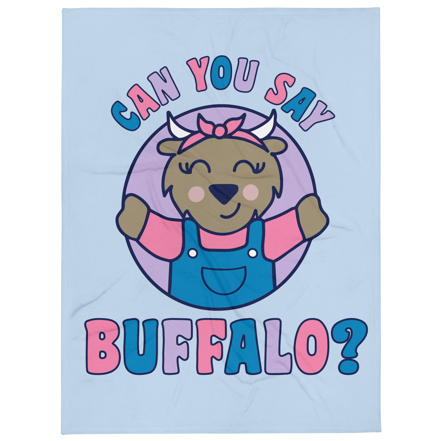 "Ms. Buffalo" 60x80 blanket