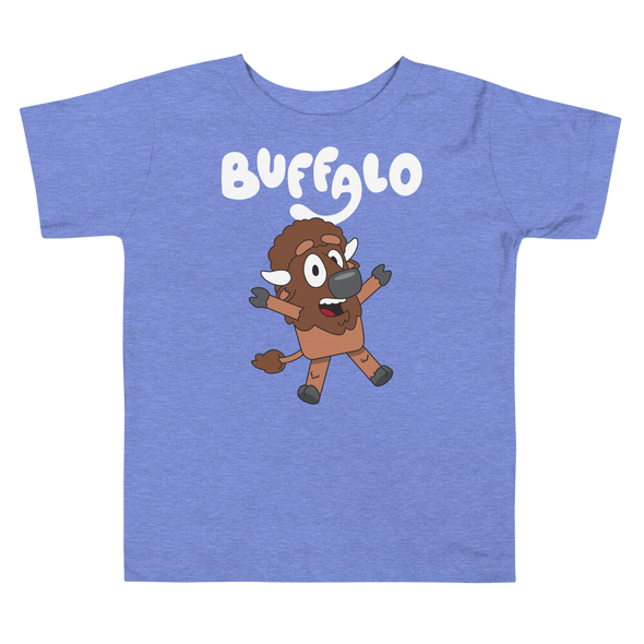 "Buffaloey" Toddler T-Shirt (Heather Columbia Blue)
