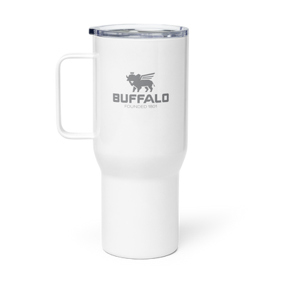 Exclusive Drinkware: "Hydrate" Travel Mug with Gray Handle