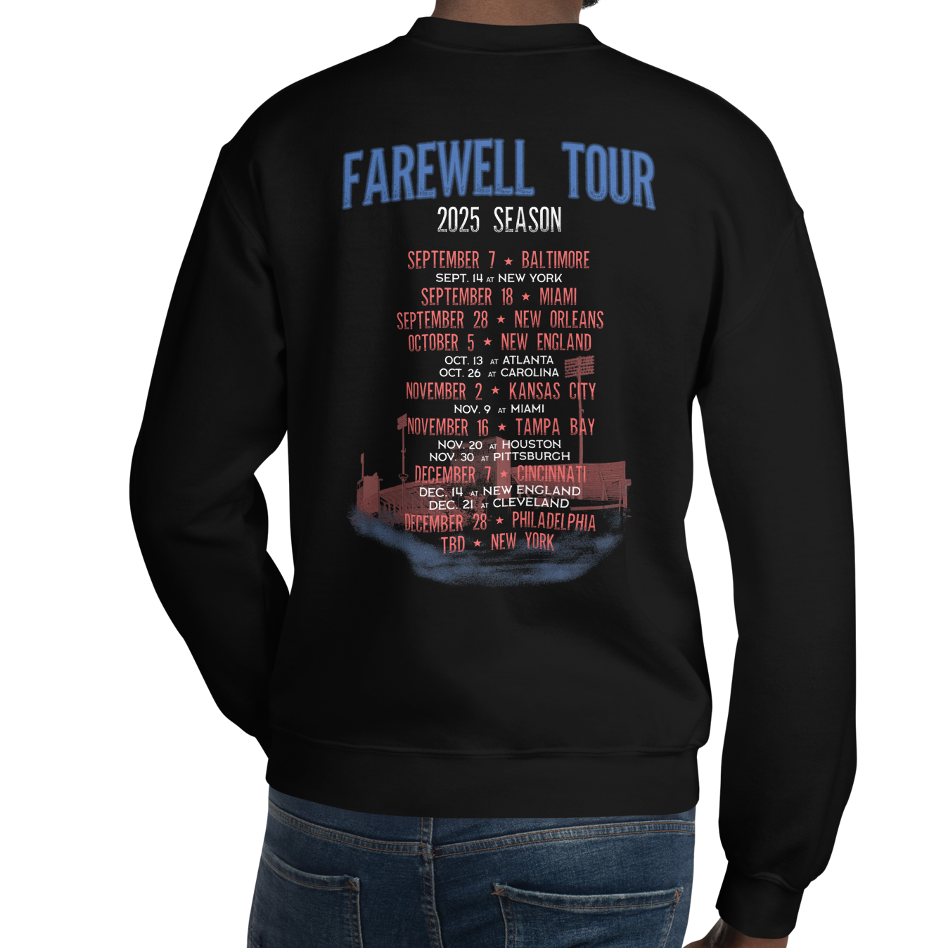 Back, Black (50% cotton, 50% polyester)
