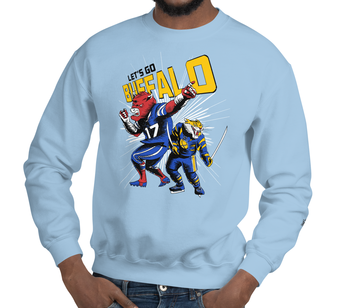 Light Blue (50% cotton, 50% polyester)