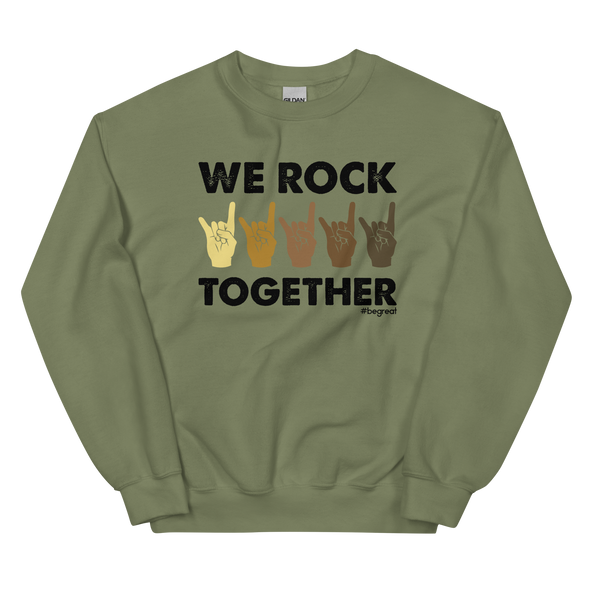 Official Nick Harrison "We Rock Together" Sweatshirt (Military Green)