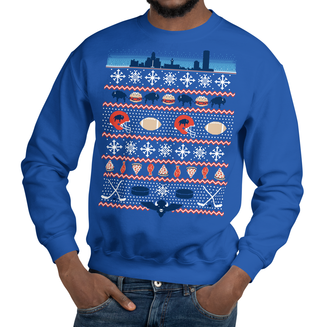 Royal (50% cotton, 50% polyester)