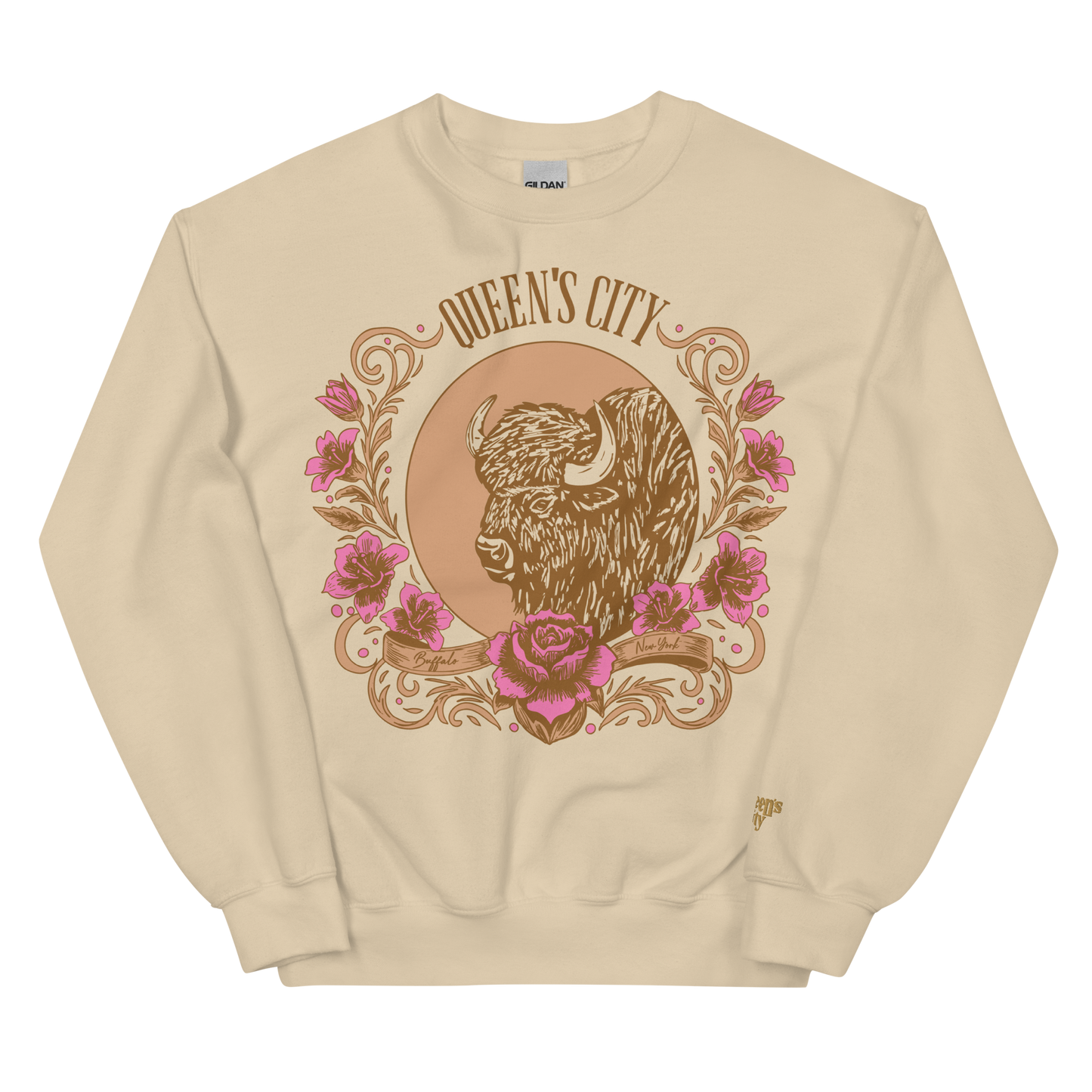 QUEEN'S CITY "Roses" Crewneck Sweatshirt