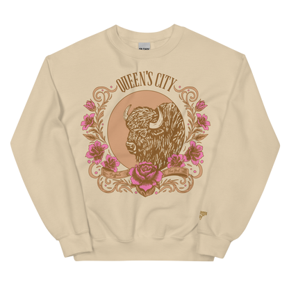 QUEEN'S CITY "Roses" Crewneck Sweatshirt