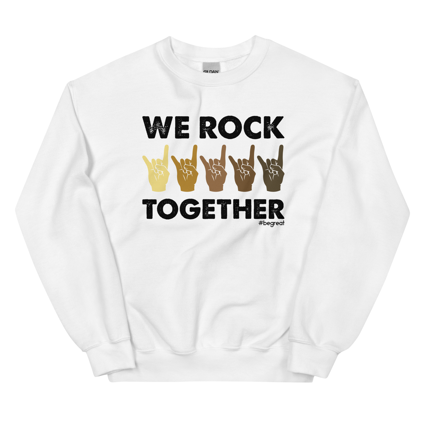 Official Nick Harrison "We Rock Together" Sweatshirt (White)