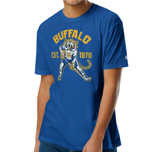 Unisex T-Shirt, Heather Royal (60% cotton, 40% polyester)
