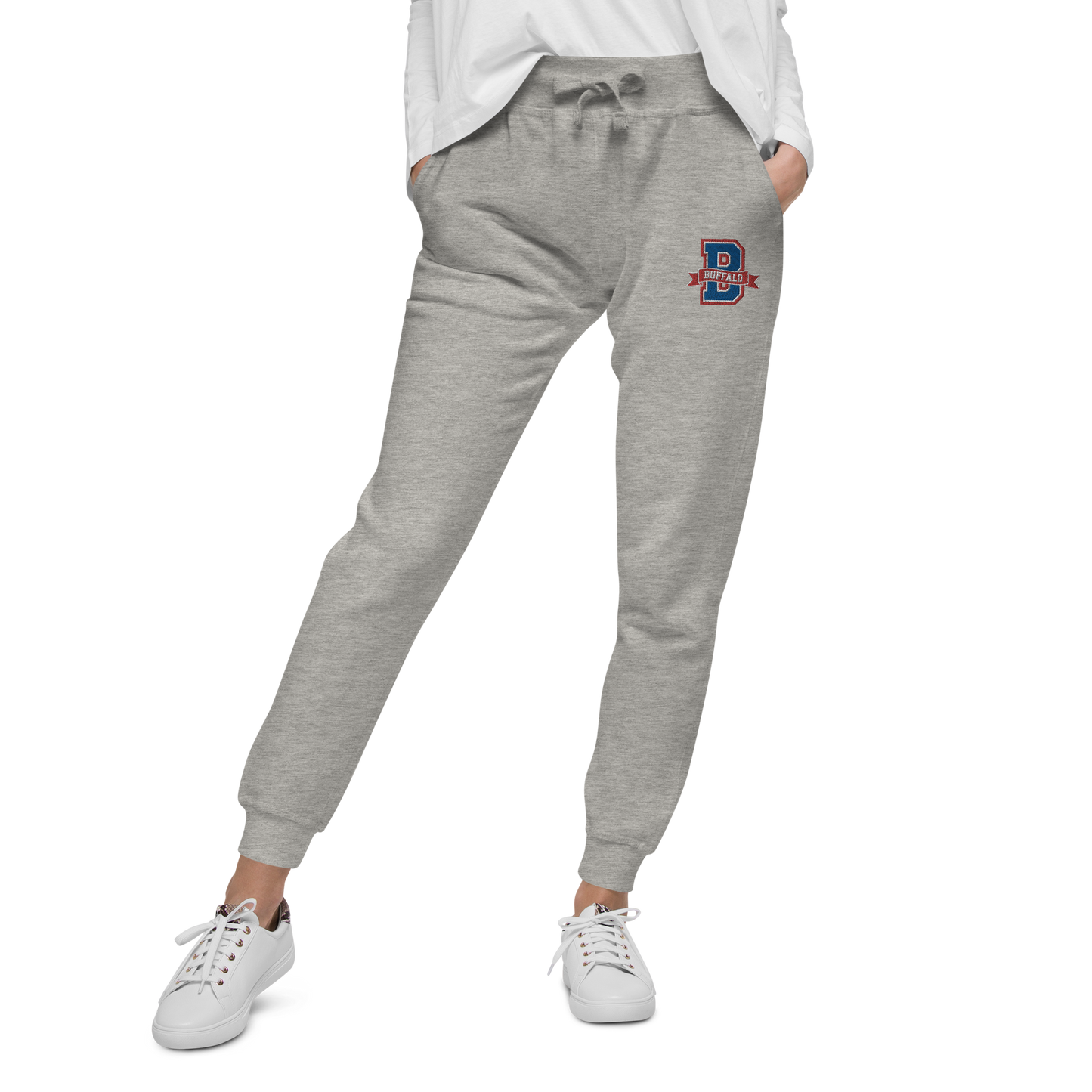 "Buffalo Collegiate" Embroidered Fleece Sweatpants (multiple color options)