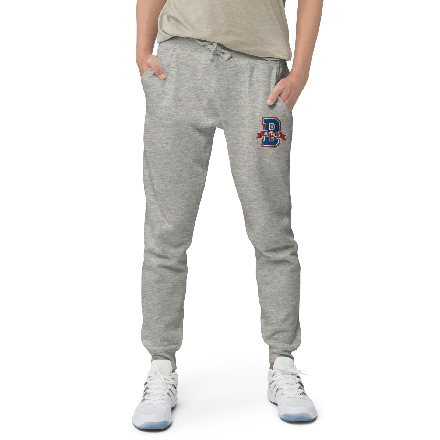 "Buffalo Collegiate" Embroidered Fleece Sweatpants (multiple color options)