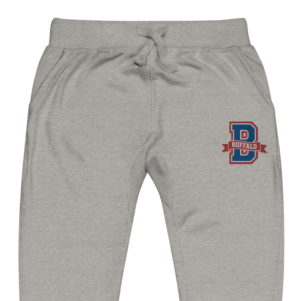 "Buffalo Collegiate" Embroidered Fleece Sweatpants (multiple color options)