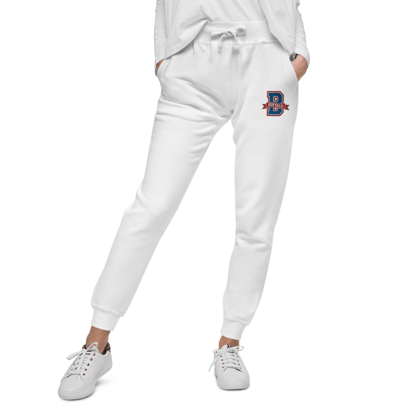 "Buffalo Collegiate" Embroidered Fleece Sweatpants (multiple color options)