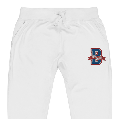 "Buffalo Collegiate" Embroidered Fleece Sweatpants (multiple color options)