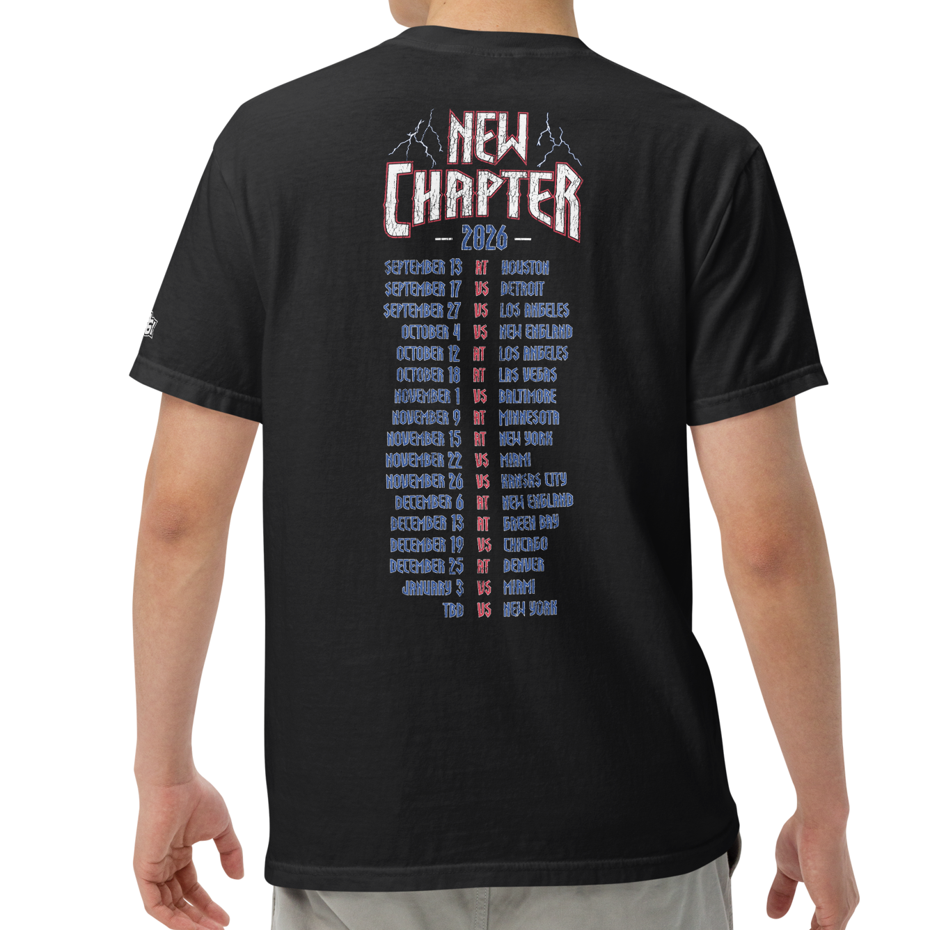Back, Black (100% ringspun cotton)