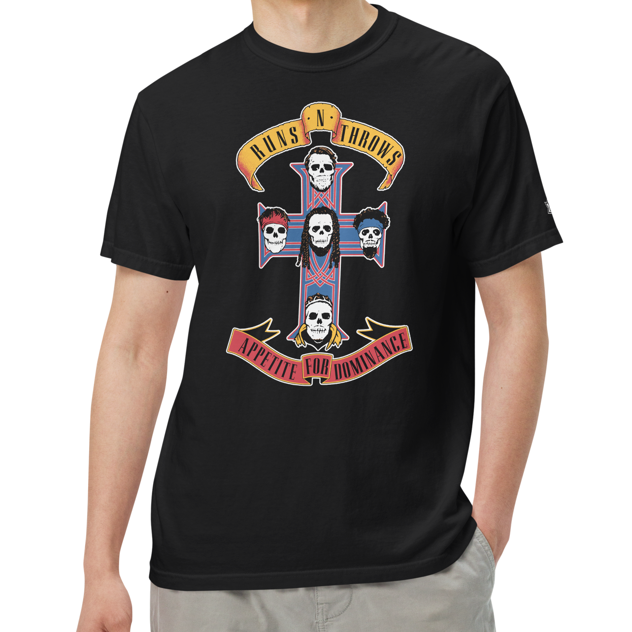 Black (100% ringspun cotton)
