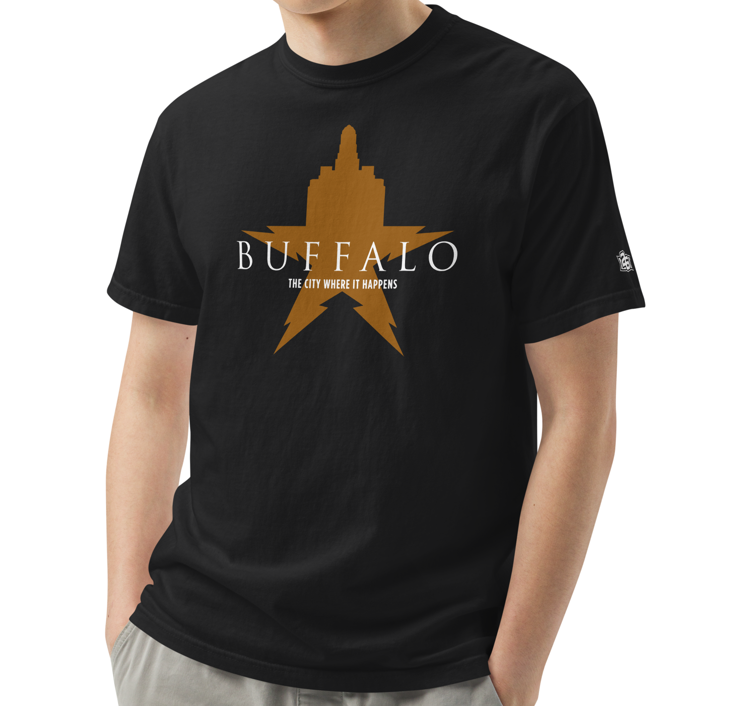 Black (100% ringspun cotton)