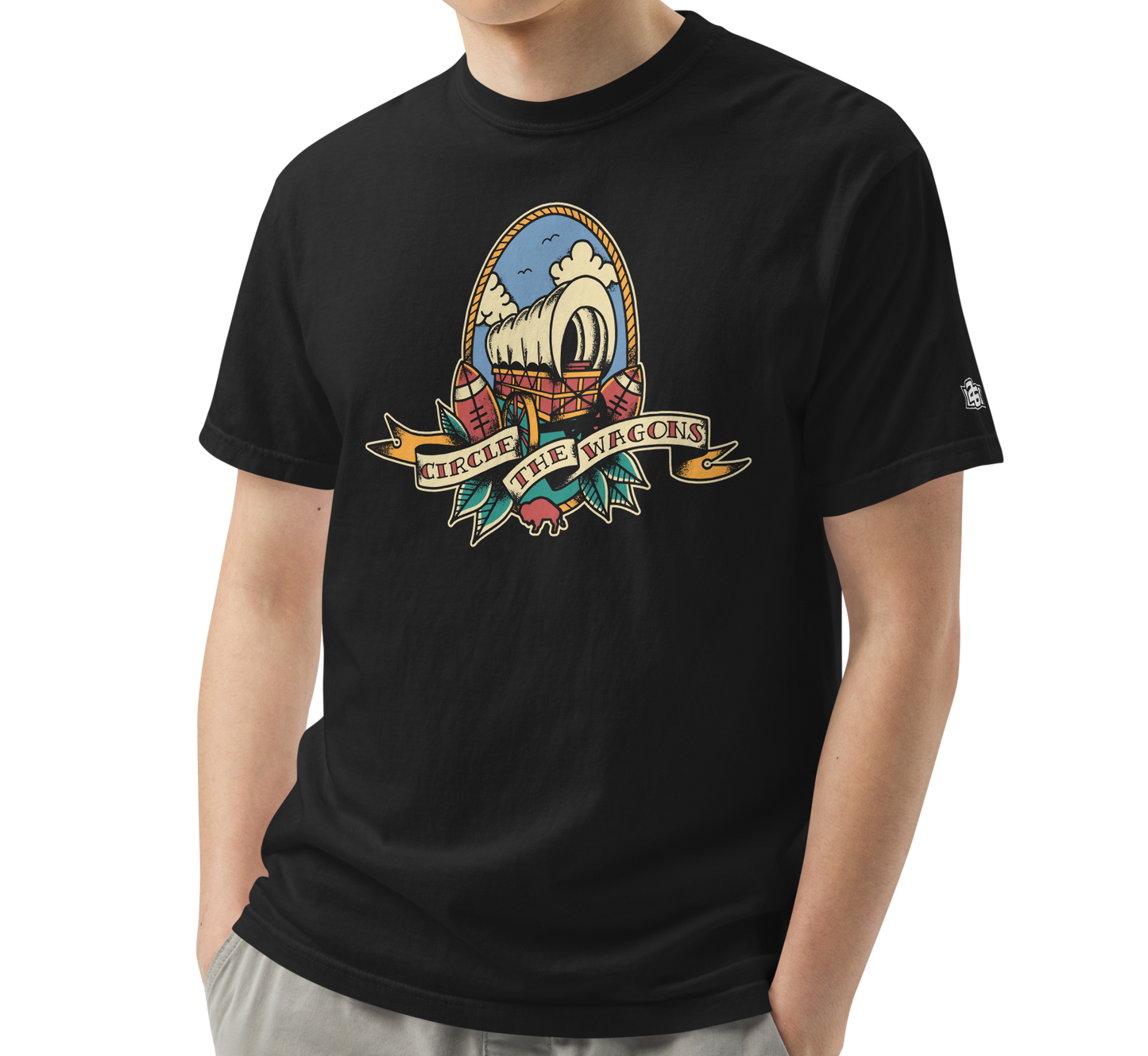 Black (100% ringspun cotton)