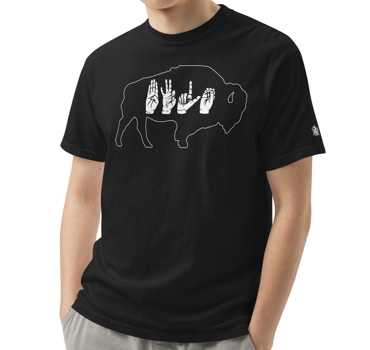 Black (100% ringspun cotton)