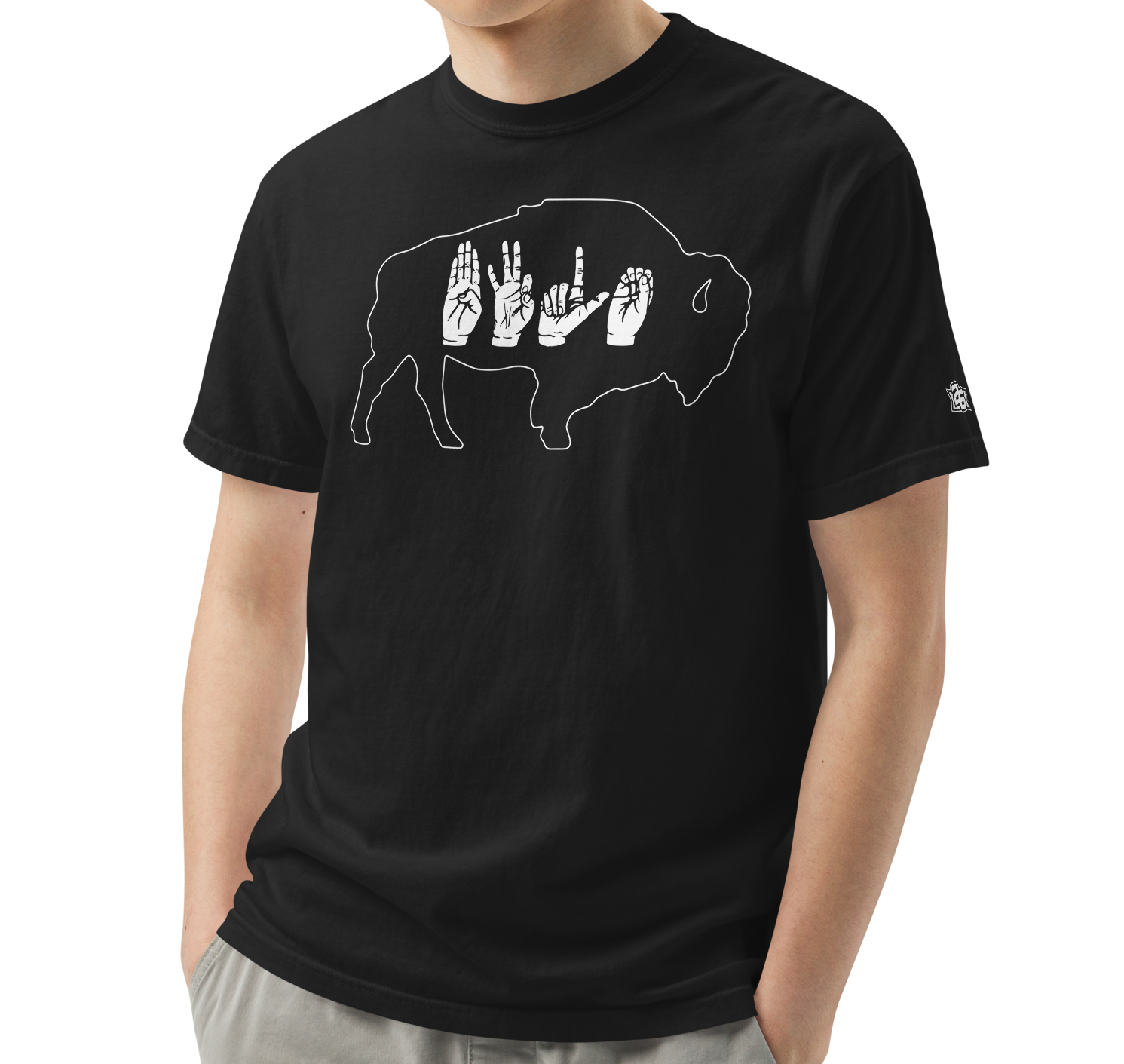 Black (100% ringspun cotton)