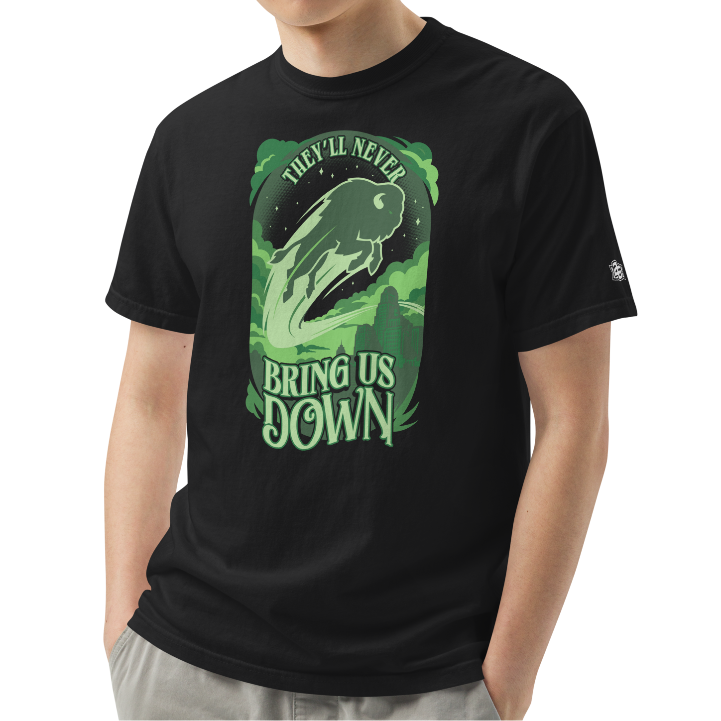 Black (100% ringspun cotton)