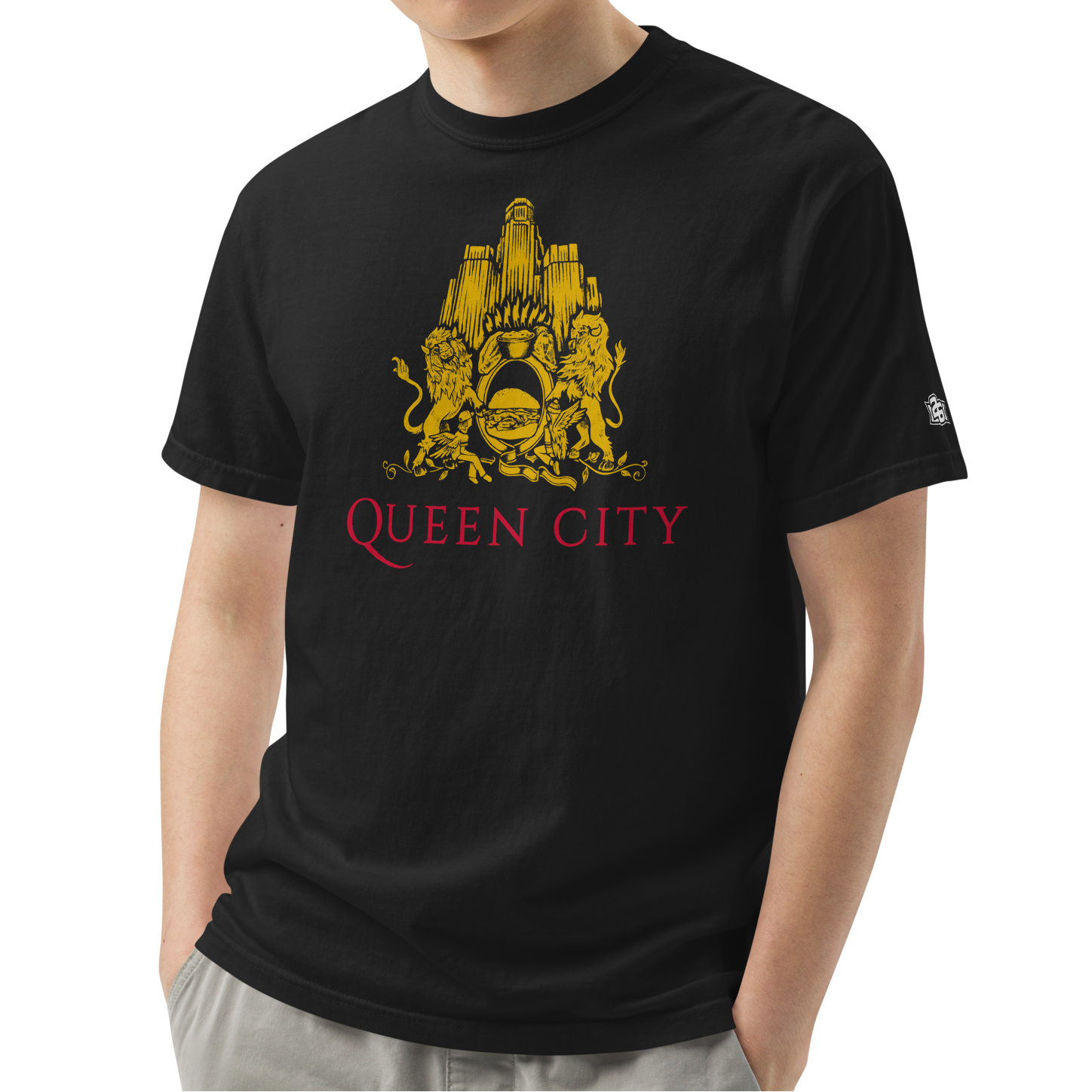 Black (100% ringspun cotton)