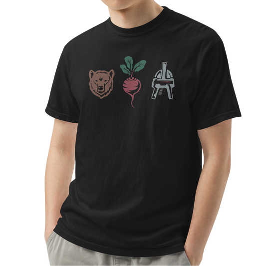 Black (100% ringspun cotton)