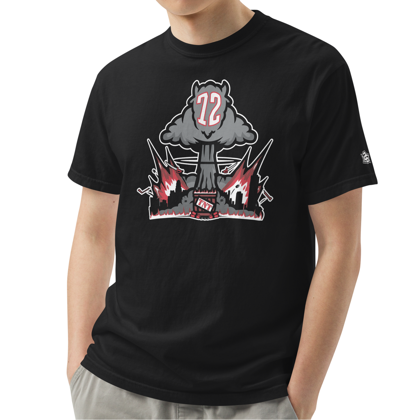 Black (100% ringspun cotton)