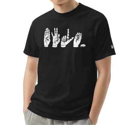 Black (100% ringspun cotton)