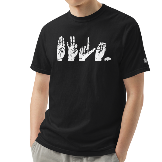 Black (100% ringspun cotton)