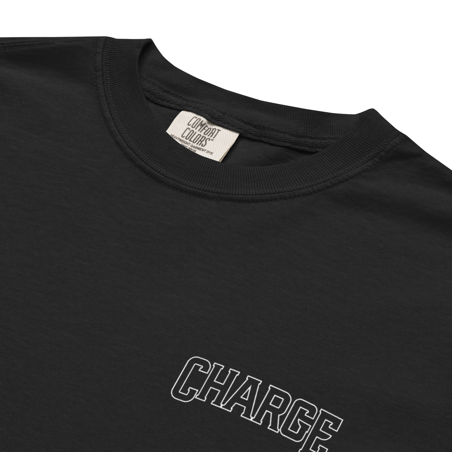CHARGE: "Circle Crest" Premium Garment-Dyed Heavyweight T-Shirt