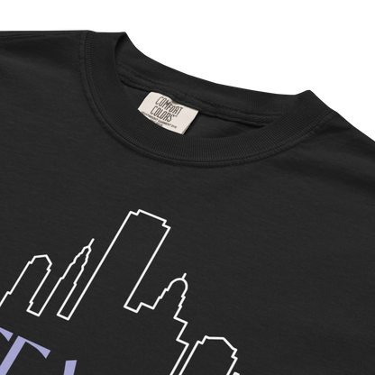 "Hey Baby, I Hear Buffalo Callin'" Premium Garment-Dyed Heavyweight T-Shirt