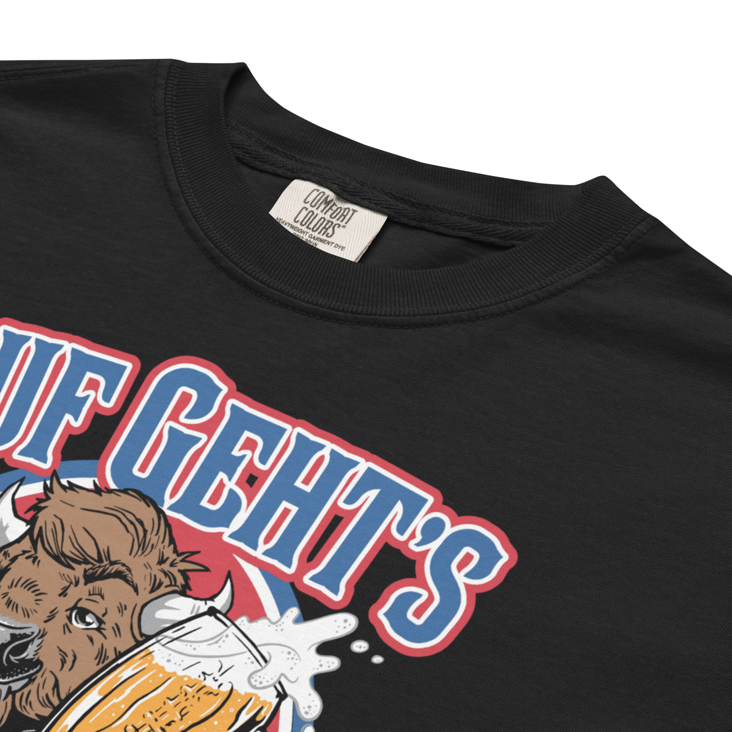 "Auf Geht's Buffalo" Premium Garment-Dyed Heavyweight T-Shirt