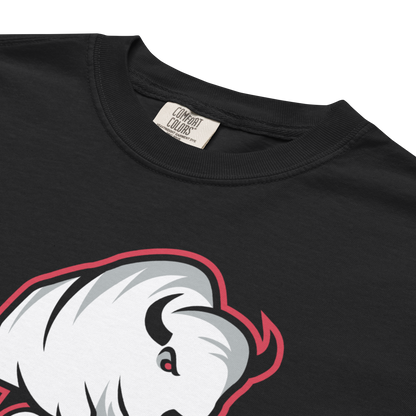 "Wagon" (Black and Red) Premium Garment-Dyed Heavyweight T-Shirt