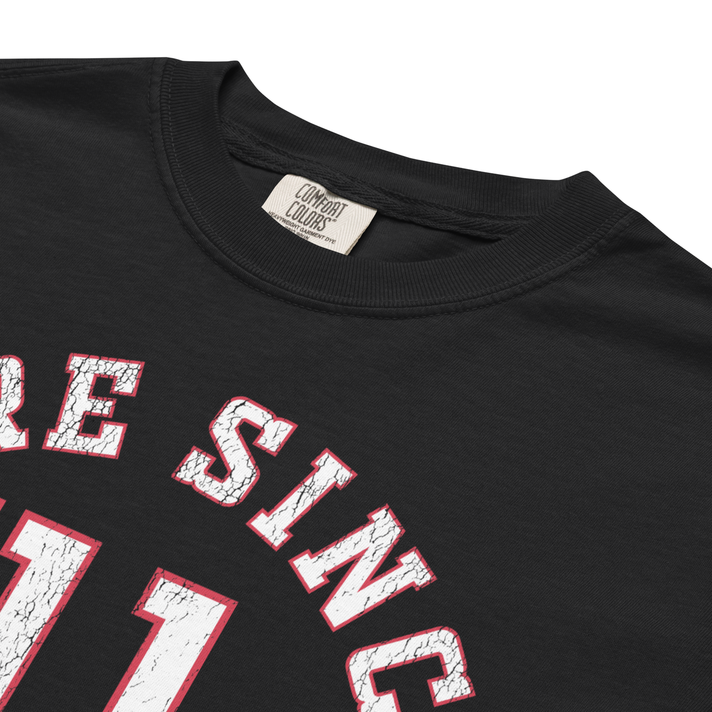 "Here Since '11" Premium Garment-Dyed Heavyweight T-Shirt (multiple color options)