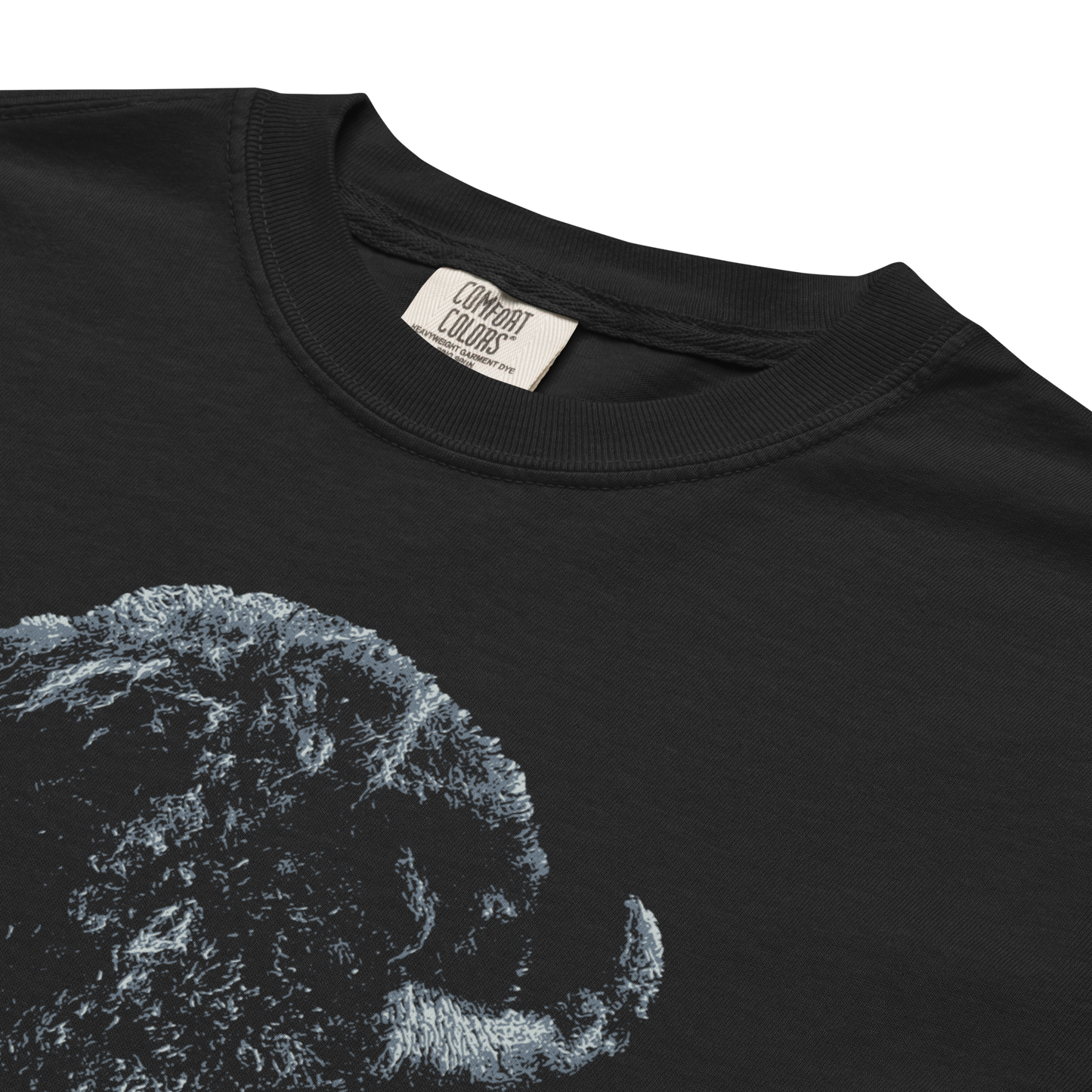 "The Night Bison" Premium Garment-Dyed Heavyweight T-Shirt